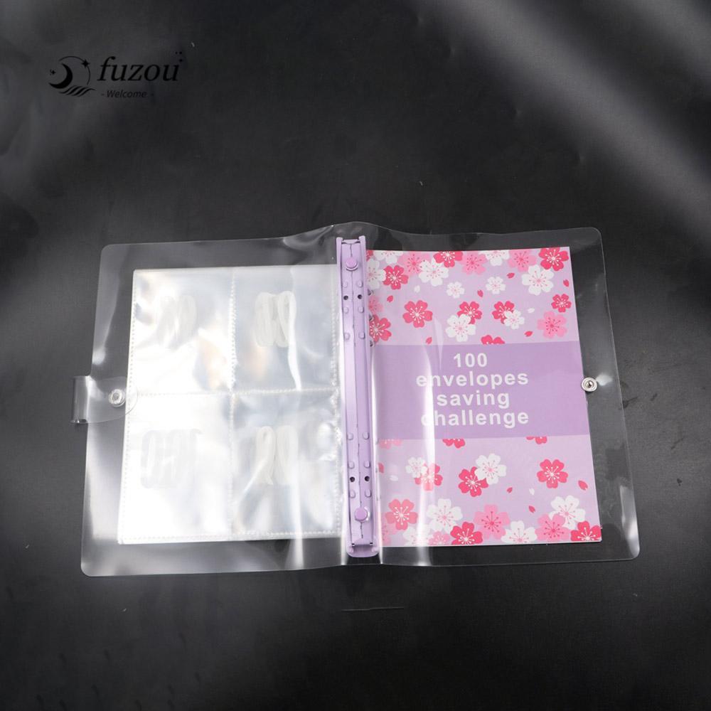 FUJIOU 100 Thử thách tiết kiệm phong bì, Tiết kiệm tiền 100 Phong bì 100 Chất kết dính thử thách pho