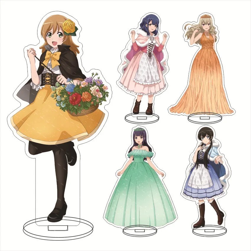 Standee anime Revue Starlight mô hình mica Shoujo Kageki Aijo Karen Hikari Kagura móc khóa trang trí