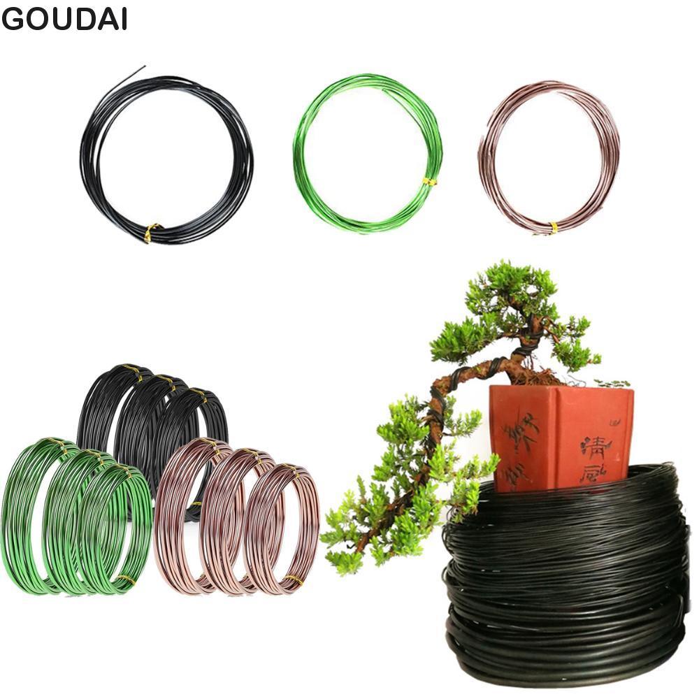 GOUDAI Cây Cảnh Dây Uốn Cong Nhà 1mm 1.5mm 2mm 5m Chiều Dài 9 Cuộn Orchard Fastener Tool