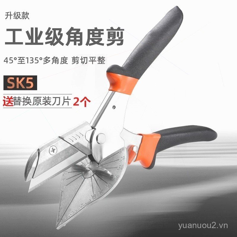 Máy cắt khe cắm dây Kìm gấp đa chức năng 45 độ 90 độ Máy cắt góc Máy cắt gỗ Khóa dải thẻ Dải cắt góc