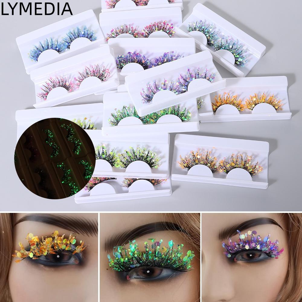 LYMEDIA Lông Mi Giả Nữ Làm Đẹp Lông Mi Lông Tơ Kịch Tính Chồn Mi