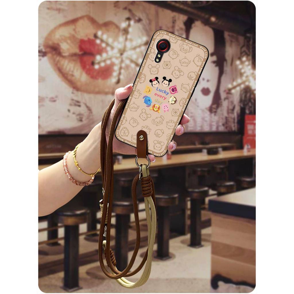 Vòng Cổ Ốp lưng Dành Cho Samsung Galaxy Xcover5 / SM-G525F Dây Đeo Ngang Hoạt Hình Graffiti Bọc Toàn
