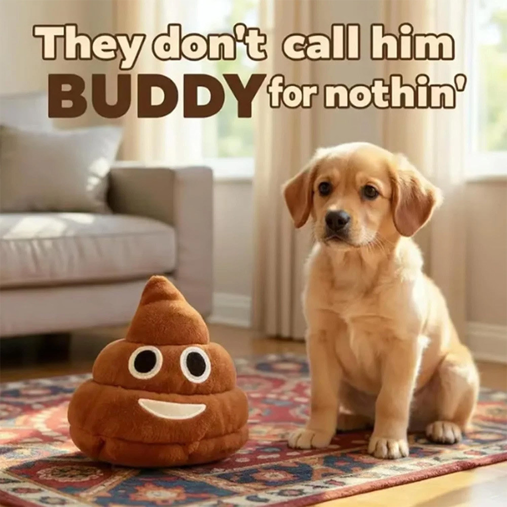 Funny Talking Poop Plush Toy,Makes Fart Sounds, Fake Poop Dog Toy for Kids & Dog