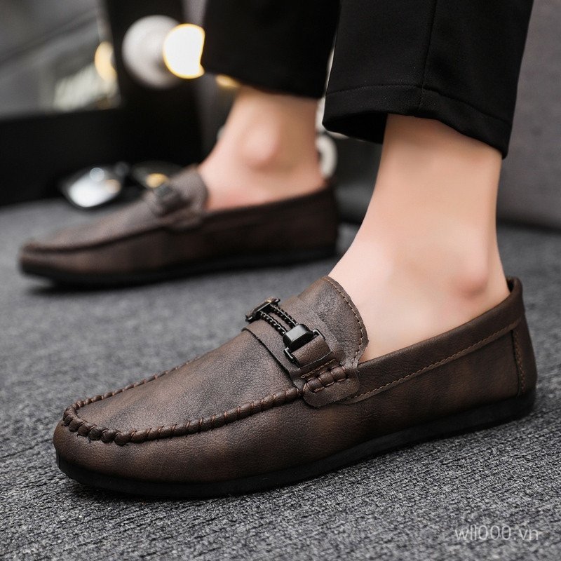Giày da nam thông thường Slip On Driving Loafers Shoes JMFB