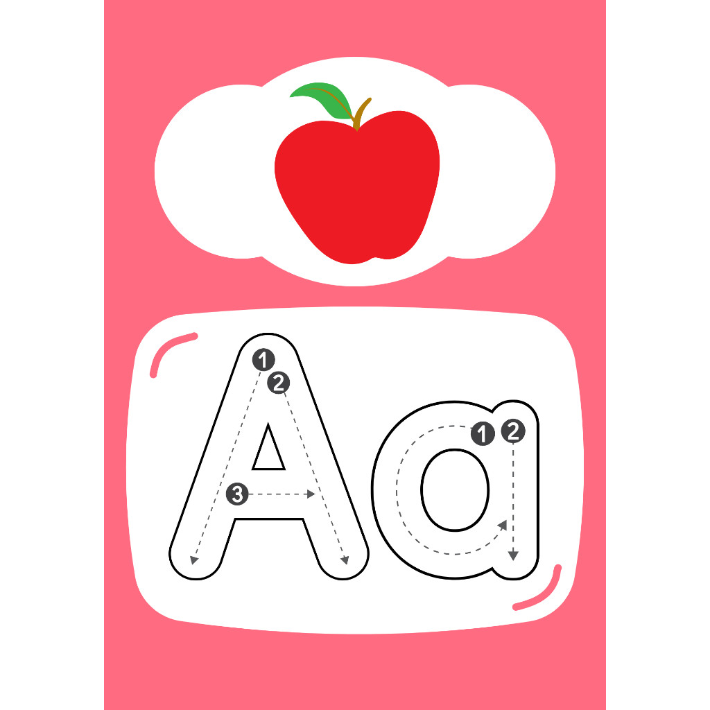 FC32 ALPHABET ép plastic - 26 thẻ học từ vựng Tiếng Anh, flashcard tiếng anh các chủ đề giáo dục thô