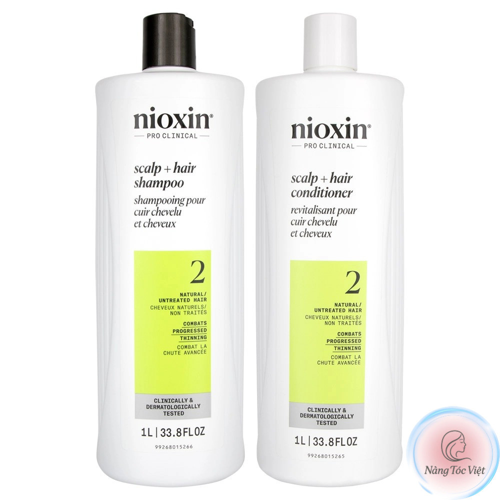 [NTV] Gội xả Nioxin System 2 chống rụng tóc 1000mlx2
