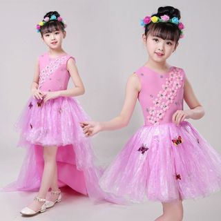 Bảo Vệ Môi Trường Trang Phục Mẫu Giáo Tự Làm Sàn Catwalk Trẻ Em Thời Trang Thể Hiện Trang Phục Chất Liệu Quần Áo Cha Mẹ-Con Hiệu Suất 1.9.2