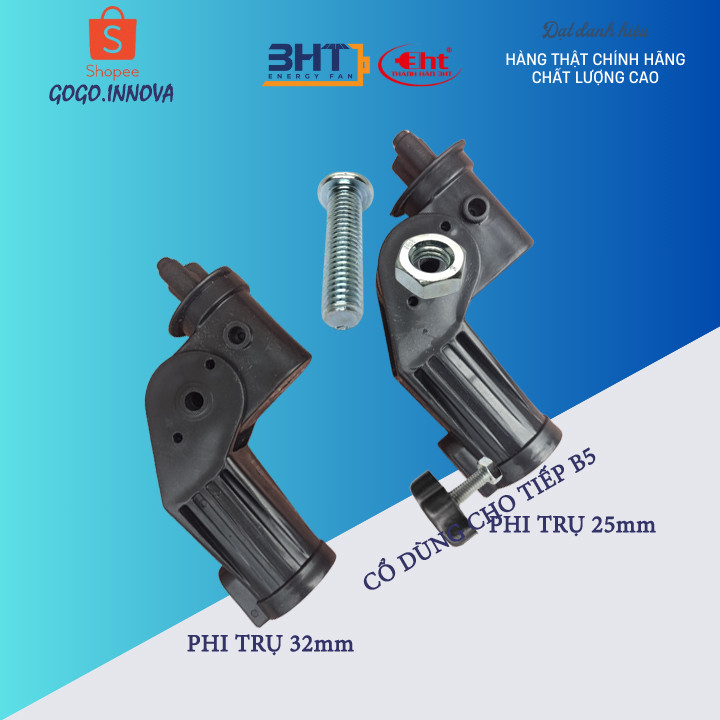 Tiếp Cổ Quạt Đen thay thế quạt Senko-Asia