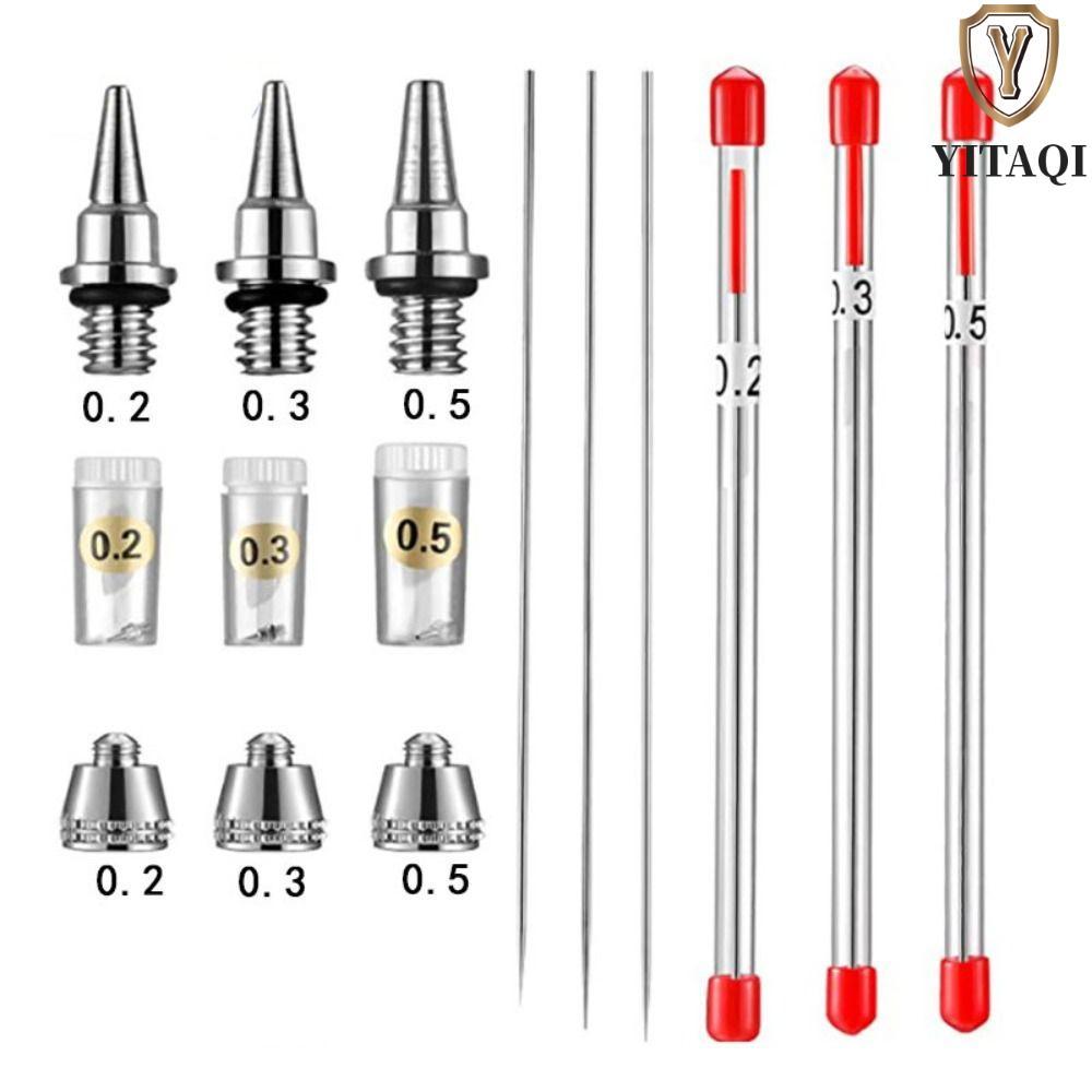YITAQI Airbrush Vòi Phun Tranh Air Brush Cap Cho Airbrush Xịt Sơn Dụng Cụ Phun Nắp Xịt Phụ Kiện Airb