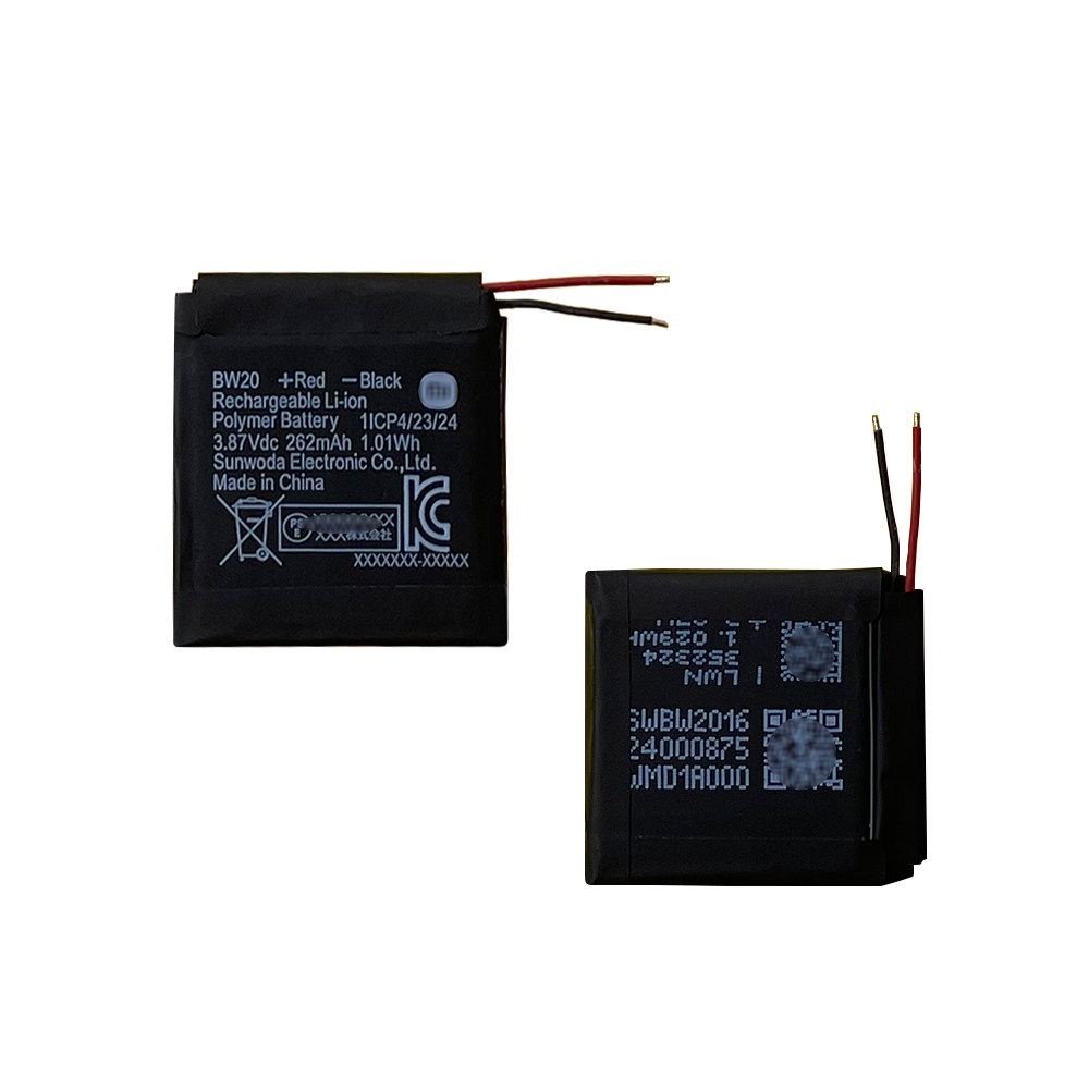Pin BW20 hoàn toàn mới Thích hợp cho Đồng hồ thông minh dây đeo đồng hồ Xiaomi 262mAh 3.87V