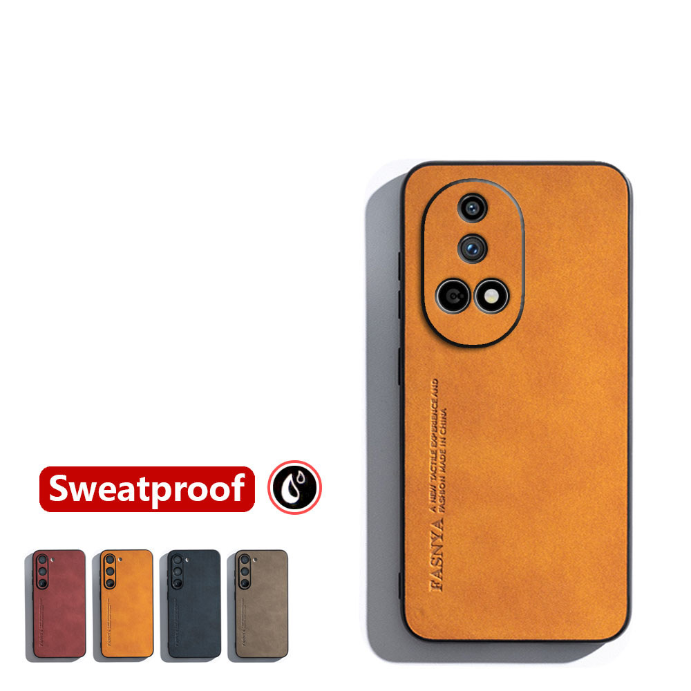 Cảm Giác Da Huawei Nova 12 Pro Ultra ADA-AL00 AL00U BLK-AL00 Vỏ Điện Thoại Da Retro Sang Trọng Chống