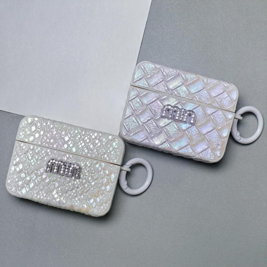 Shiny MIN Phong Cách Cao Cấp Cho AIRPODS 4 ANC PRO 3 2 Vỏ Bảo Vệ Vuông Vỏ Tai Nghe