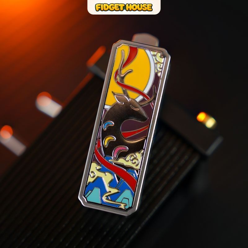 Fidget Slider Kim Loại - Thẻ Đầy EDC Hươu Chín màu