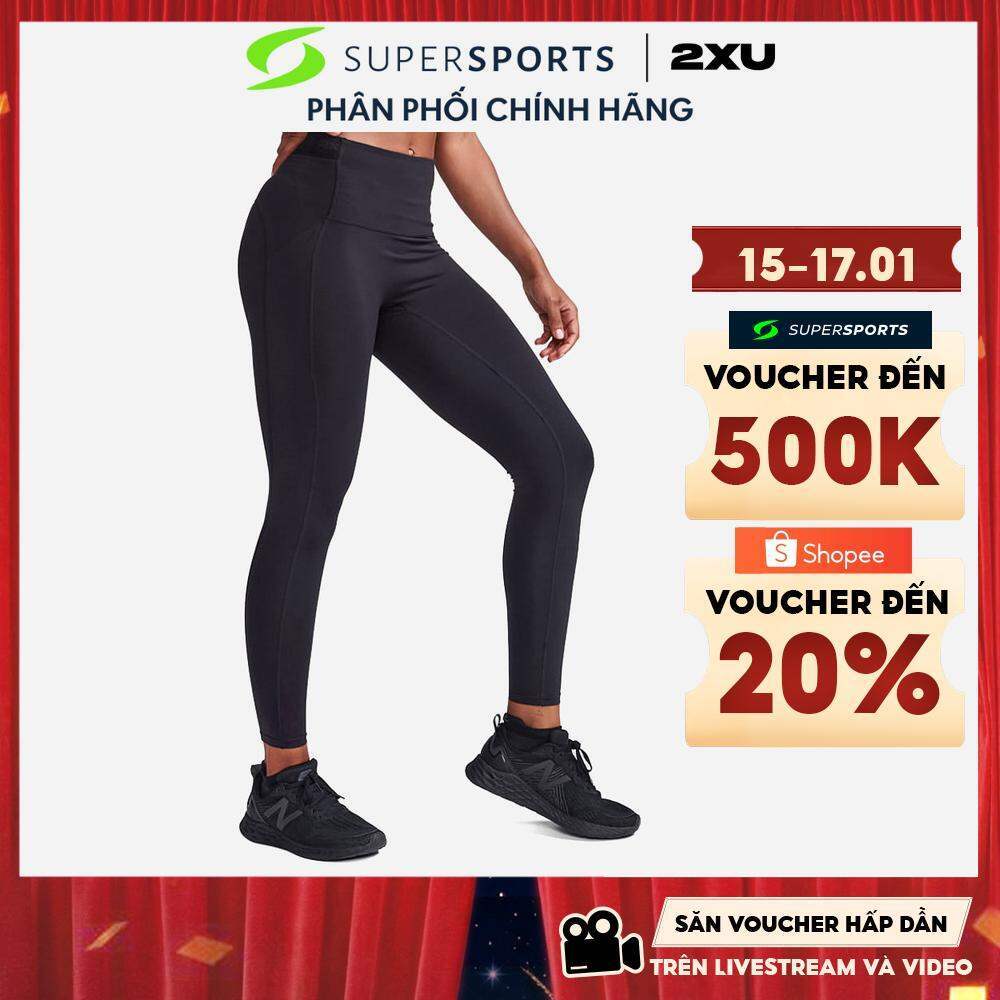 Quần Dài Bó Cơ Nữ 2XU Form Stash Hi-Rise Compression - Đen - WA6874b-BLK/BLK ADS26 LS100