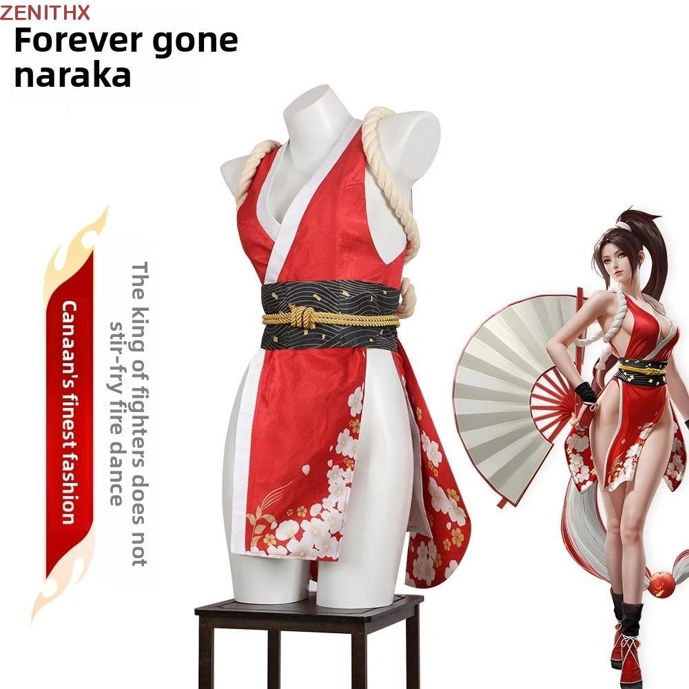ZENITHX Mai Shiranui - Trang Phục Hóa Trang Cho Cosplay Mortal Kombat & Naraka, Quần Áo Người Lớn Dà