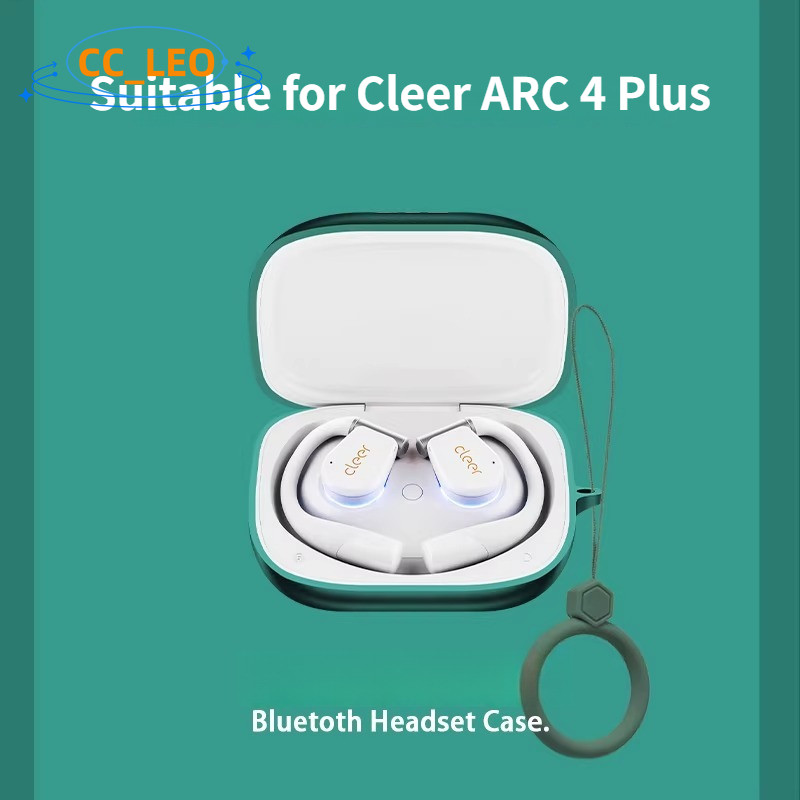 Case for Cleer ARC 4 Silicone Soft Case Cute Silicone Finger Ring Pendant Suitable for Cleer ARC 4 P