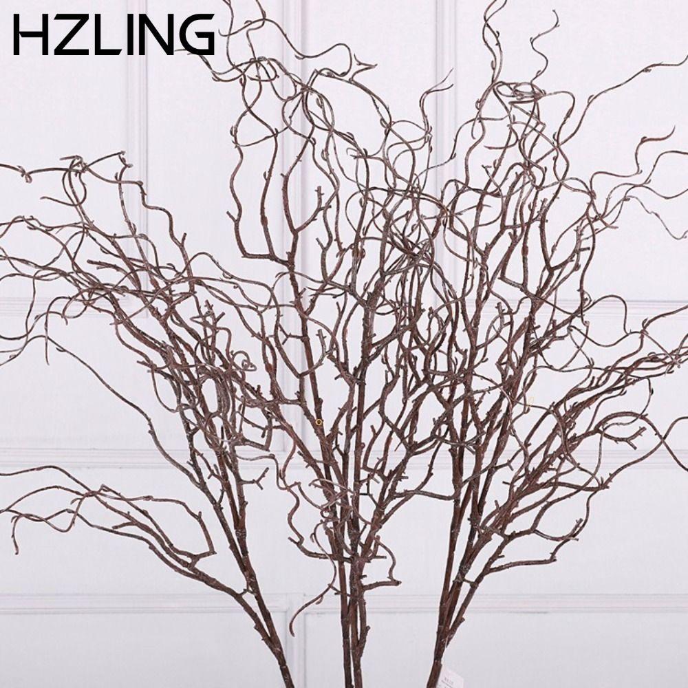 Nhánh cây mô phỏng HZLING, Họa tiết mềm Nhánh liễu nhân tạo 4 cánh, Mô phỏng nhân tạo Thiết kế thực 