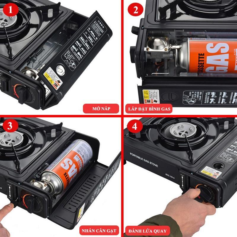 Bếp Gas Mini Baohe Chuẩn EU – Ngắt Gas Tự Động An Toàn,Bếp Gas Mini Baohe – Bếp Nướng Ngoài Trời, Ti