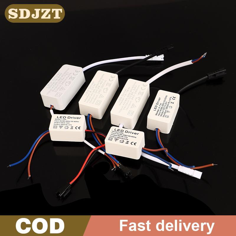 1PC 1-3W 3-5W 4-7W 8-12W12-18W 18-24W LED Driver Light Transformer Bộ chuyển đổi nguồn điện không đổ