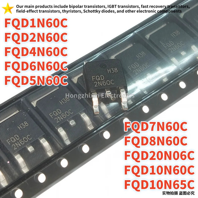 5 Chiếc FQD1N60C FQD2N60C FQD4N60C FQD5N60C FQD6N60C FQD7N60C FQD8N60C FQD10N60C FQD10N65C FQD20N06C