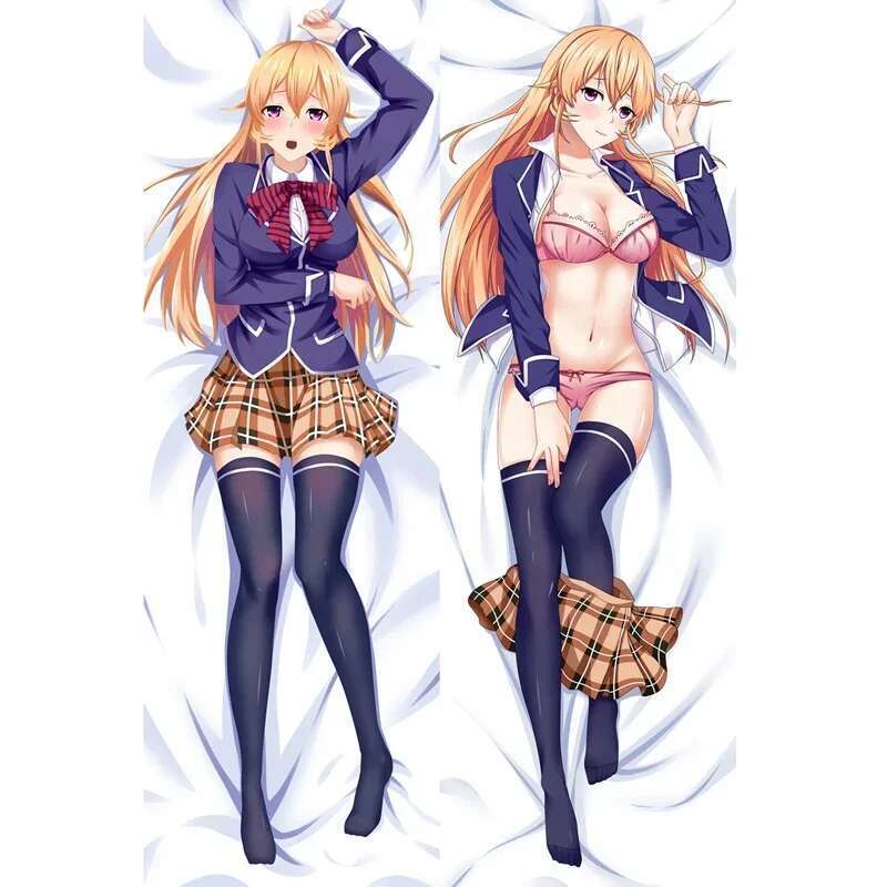 180Cm Anime Dakimakura Thực Phẩm Warsshokugeki No Soma Nakiri Erina Gối Hing Body Ném Waifu Chăn Ga 