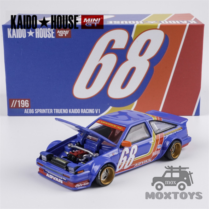 Kaido House x MINIGT 1: 64 AE86 Sprinter Trueno Kaido Racing V1 Xe mô hình Diecast