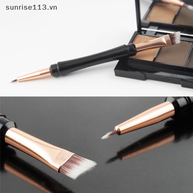 SR Beauty Dual Ended Makeup Brush Angle Eyeshadow Eyeliner Brush With Dustproof Cover Contouring Eye