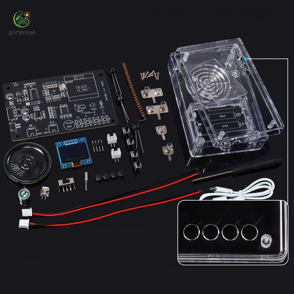 ⭐GROUS⭐DIY FM Radio Kit BK4802P RF Receiver RDA5807 FM Chip Dual-mode Walkie-radio