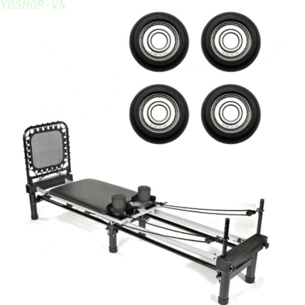 [Ysp]4pcs Low Noise Roller Wheels for Gym Equipment Rowing Machines 32x12x8mm Durable