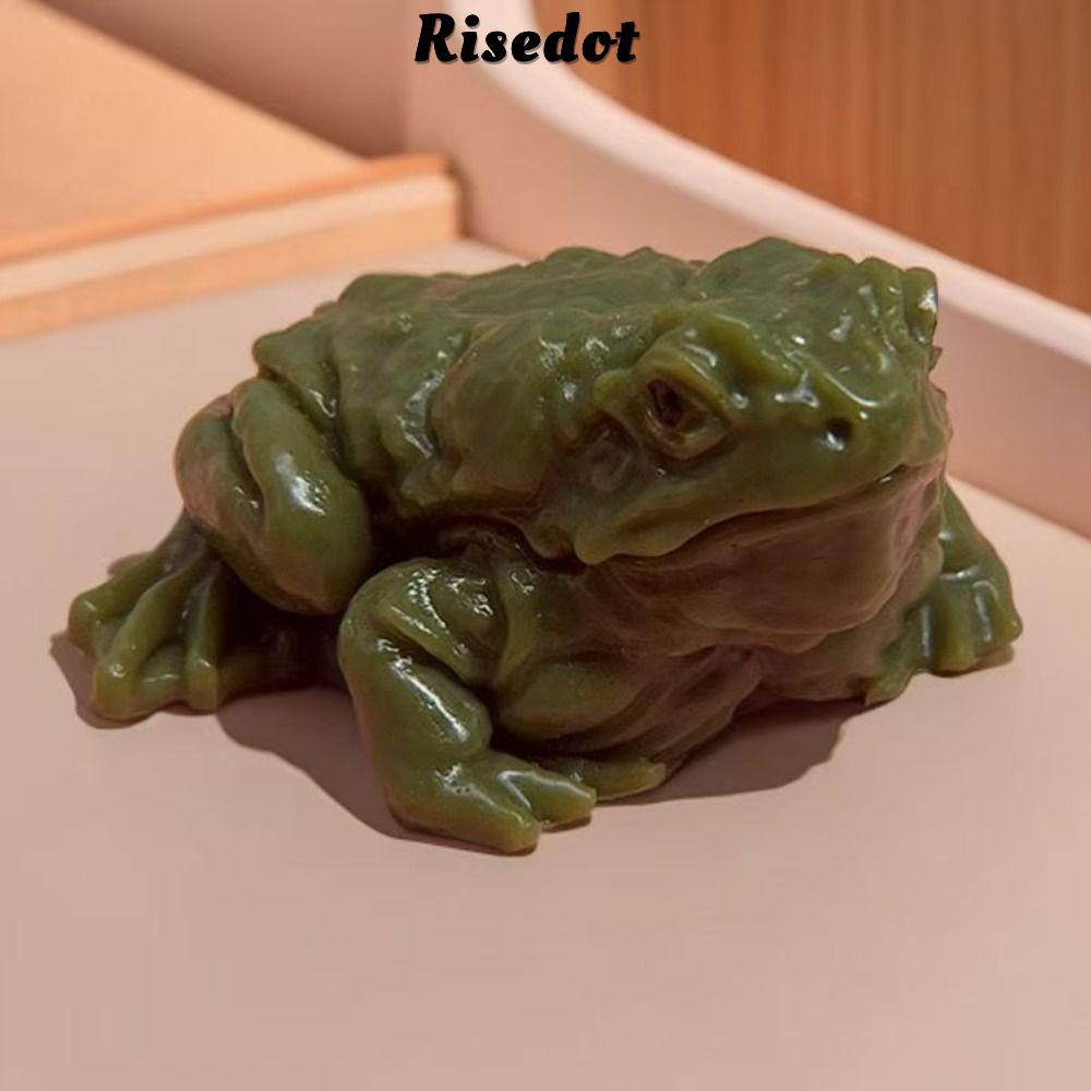 RISEDOT Ếch SimulationToy, Dính Mềm Ếch Bóp, Ngộ nghĩnh Giảm Căng Thẳng Con cóc Bóp Đồ Chơi Đồ Chơi 