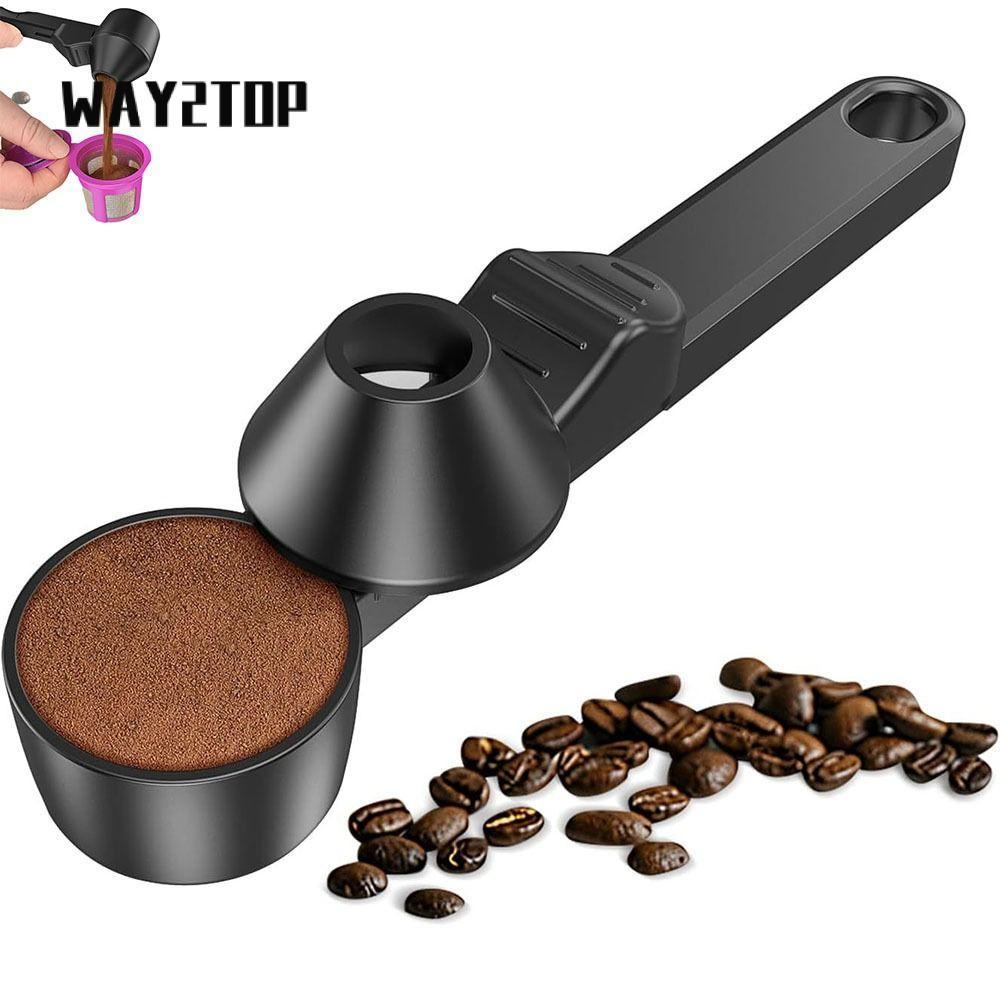 Muỗng Cà Phê WAY2TOP, Muỗng Bột Protein Trượt Không Tràn, Phễu Cà Phê Có Thể Tái Sử Dụng Bền Đẹp Cho