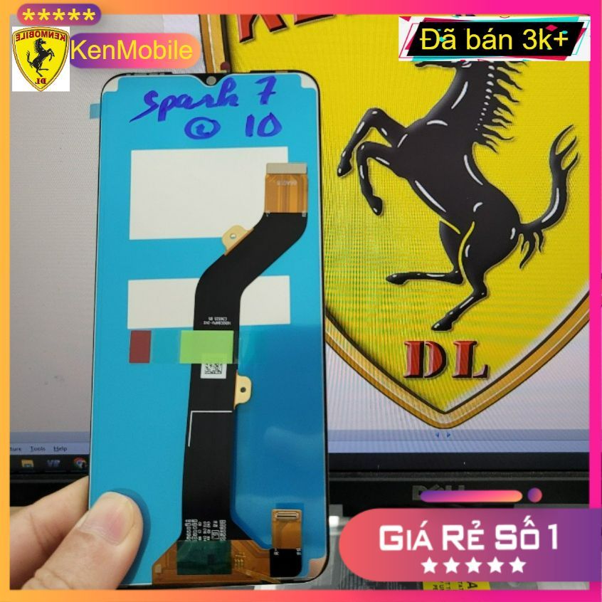 >< Màn Hình Điện Thoại Tecnoo Spark 7 / Spark 7T / Vision 1 Pro, l6502, Loại ZIN (tặng keo dán và cư