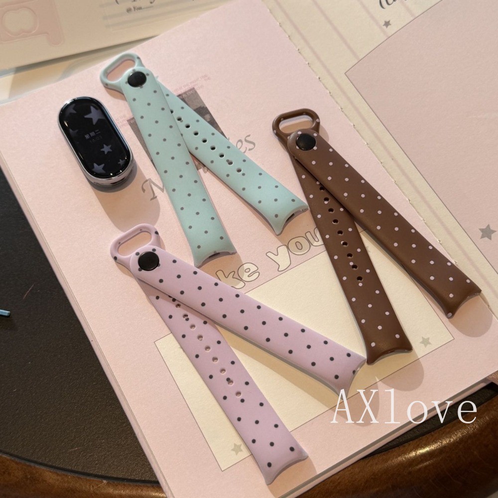 Wave Point In Dây Đeo Cho Xiaomi Mi Band 10 9 8 NFC Vòng Tay Có Thể Thay Thế Cho Mi Band 10 9 Phiên 