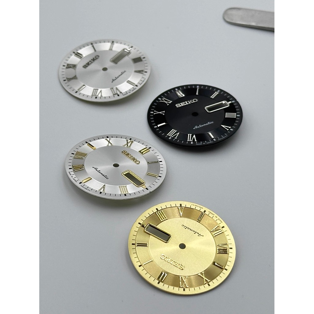 Trận đấu đồng hồ tinh tế ~ Nhật ký số La Mã phong cách mới Mặt số sửa đổi 32,7mm Vải họa tiết mặt tr