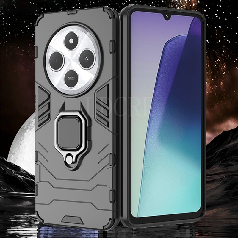 Dành Cho Xiaomi Redmi 14C Ốp Lưng Redmi 14C Giáp Điện Thoại Ốp Lưng Đứng Chống Sốc Giá Đỡ Nhẫn Redmi