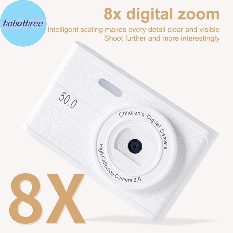 Ha 4K CCD Camera kỹ thuật số 50MP Du lịch Selfie Camara Autofocus 8X Zoom Entry-Level Kids Camara Re