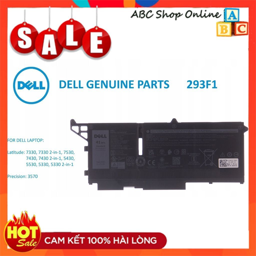 Pin Battery Laptop DELL Latitude 7330 7530 7430 5430 5430 5530 5330 5330 293F1 Dell Precision 3570