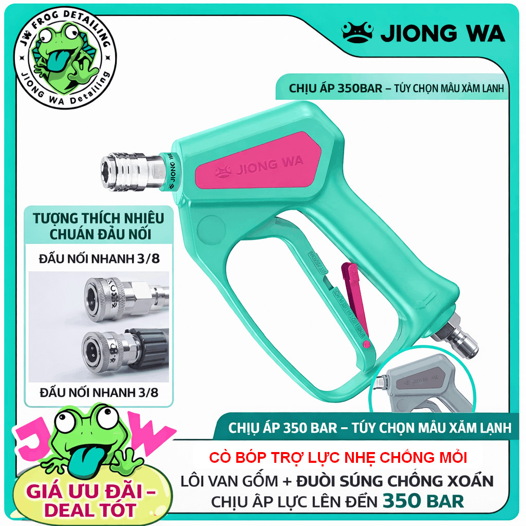 S.úng Xịt Cao Áp JIONG WA WJ03 Trợ Lực Chống Mỏi 300BAR | Nhẹ Tay – Bền Bỉ – Chống Xoắn