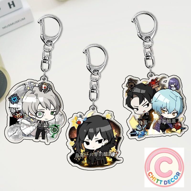 Lobotomy Corporation Anime KeyChain Cartoon Library of Ruina Men Key Chain for Women Fashion Figure 