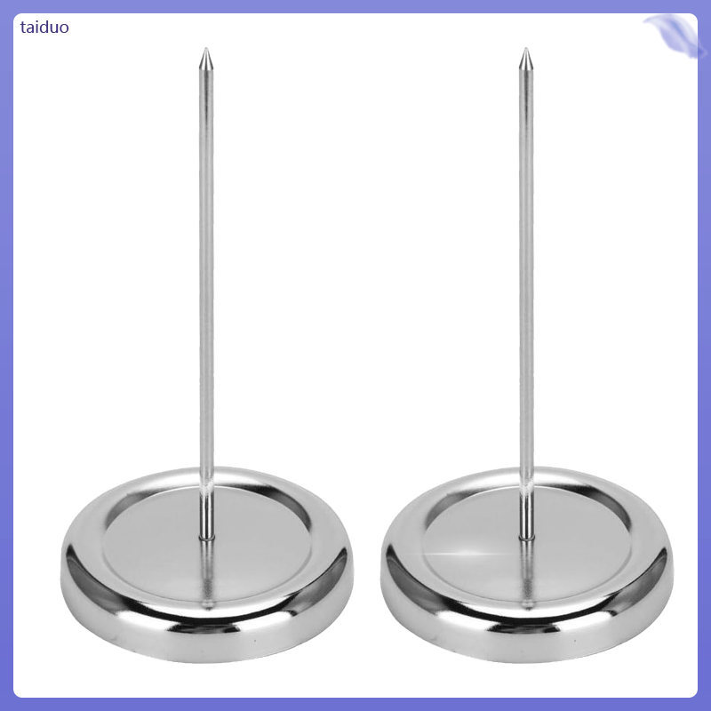 2 Chiếc Kim Loại Hóa Đơn Spikes Bill Fork Holder Invoice Clip taduo