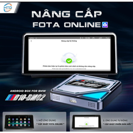 New  Android Box HTD BMW D10 - BM02 Thế Hệ Mới | Dành Riêng Cho BMW | Bảo Hành 2 Năm