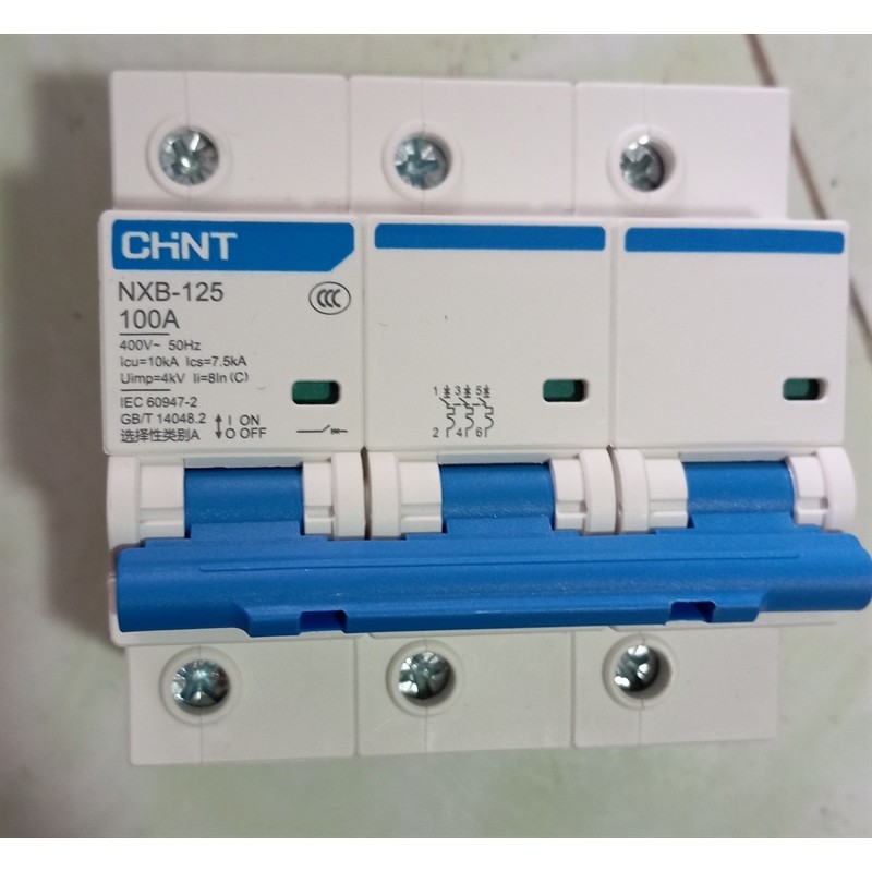 ⚡ CB TÉP 3P 100A – MCB CHINT NXB3-100 (APTOMAT 3 PHA 100A)