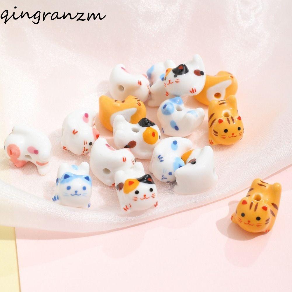 NEXOR Gốm Calico Cat Hạt, Kitty Cat Gừng Cat Hạt, Thời Trang Làm Vòng Tay Phong Cách Nhật Bản Handma
