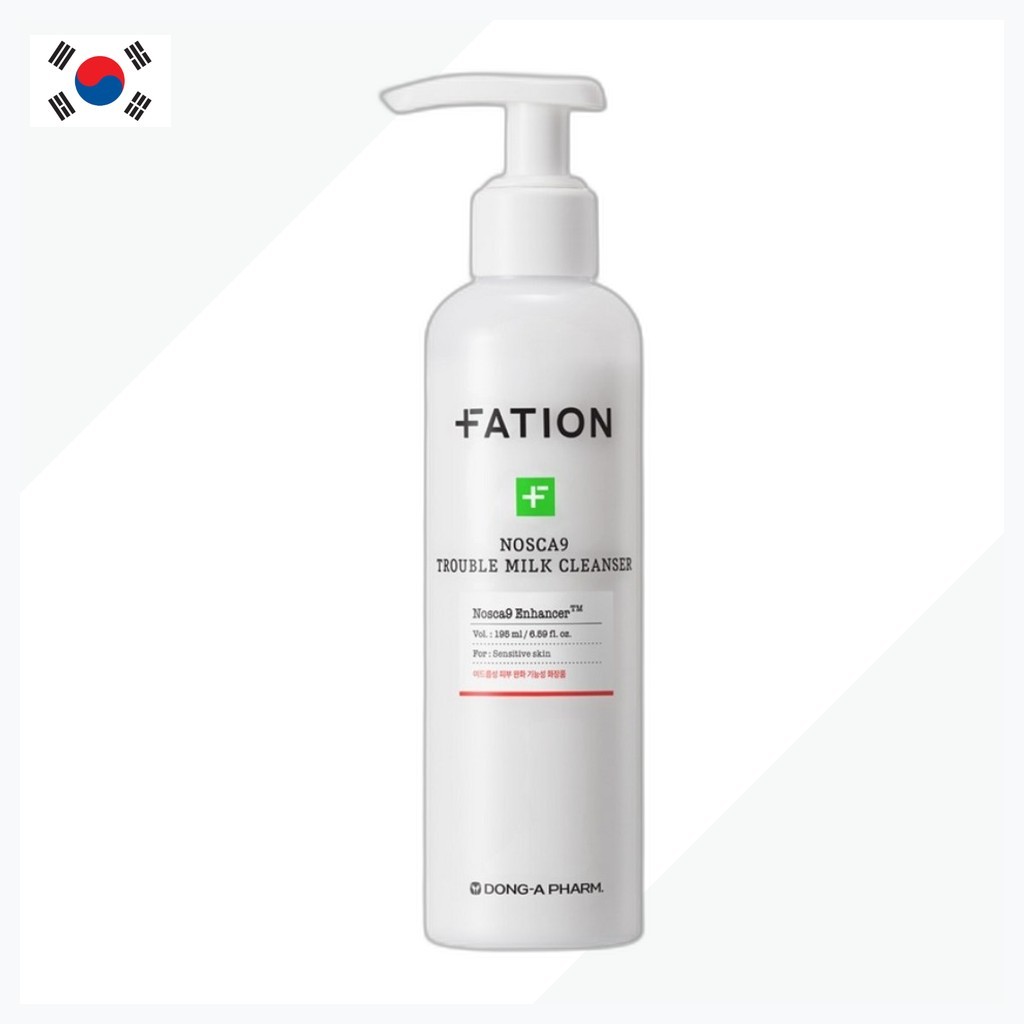 [fation] Sữa rửa mặt NOSCA9 Trouble, 195ml, 1 Sữa rửa mặt Hàn Quốc / Kết cấu sữa / Chính hãng 100% c