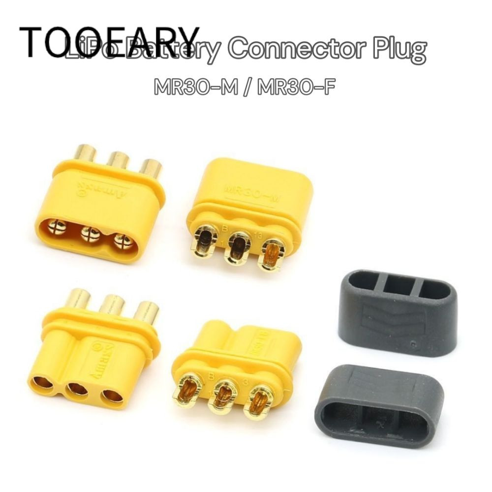 Đầu nối MR30 CÔNG CỤ, phích cắm pin LiPo màu vàng AMASS, có thể gắn với vỏ nhựa MR30 cho máy bay RC