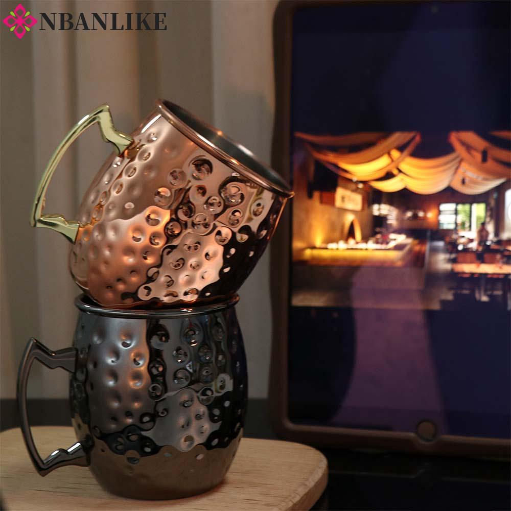 NBANLIKE Moscow Mule Mug, Bar Tool Cốc thép không gỉ Nga, Cốc rượu bền Drinkware Bia Cup Home