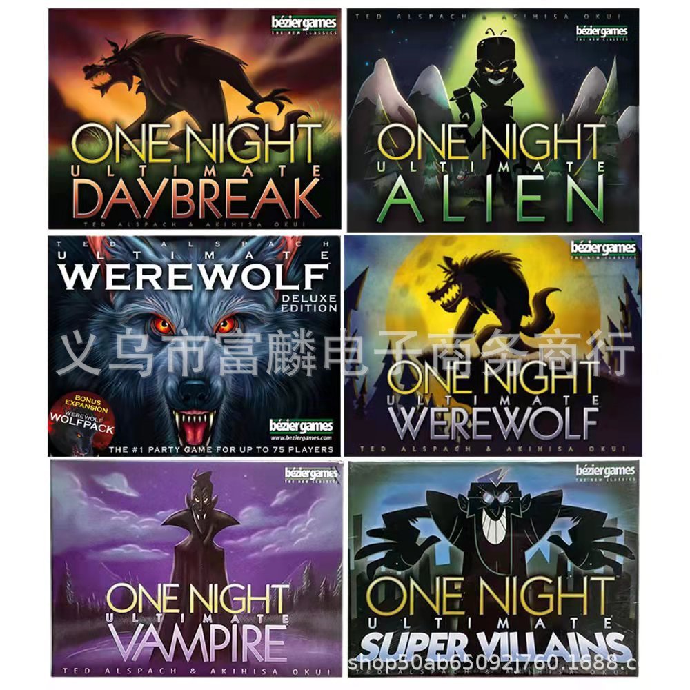 Hàng sẵn có Vận chuyển nhanh Phiên bản tiếng Anh Board Game Card One Night Ultimate Werewolf One Nig