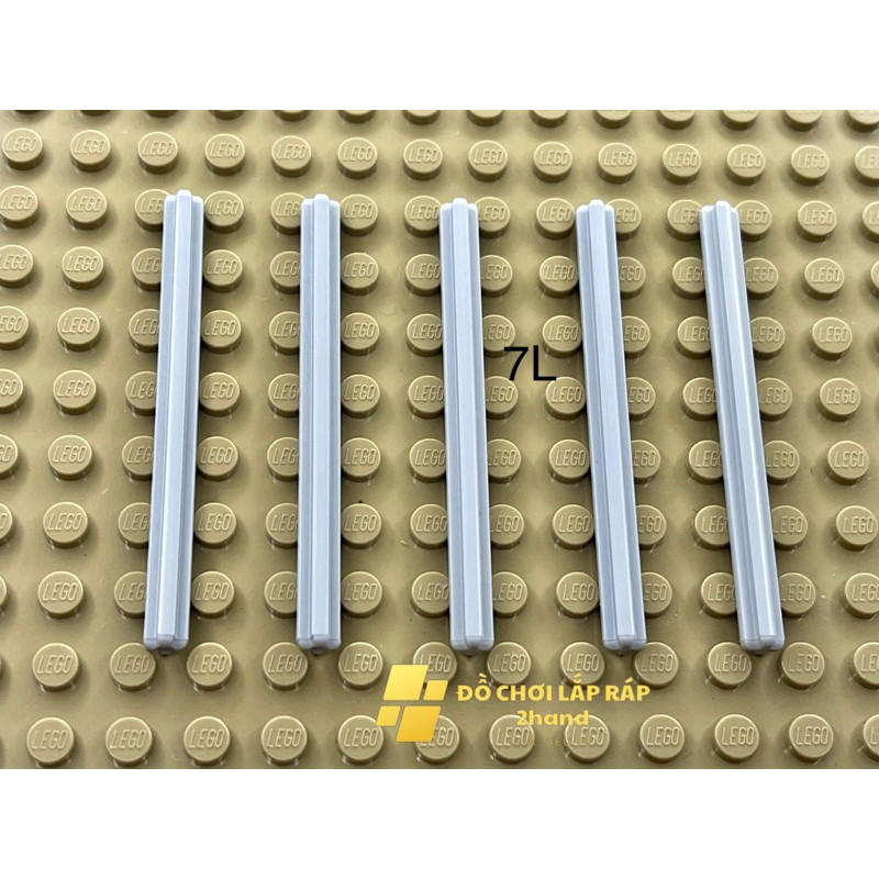 Đồ chơi lắp ráp technic chính hãng - 10 chốt, trục, cây cốt Technic Axle 7L dài 5,6 cm màu xám nhạt 