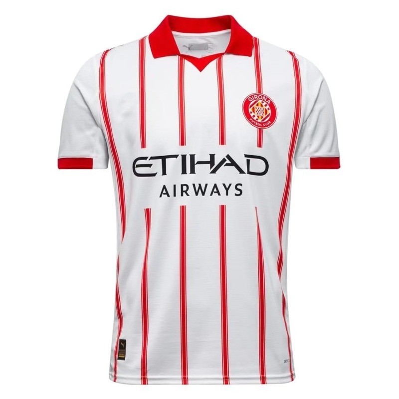 Áo quạt ngắn tay chất lượng cao dành cho sân nhà của Girona, kích cỡ S-XXL, mùa giải 25-26