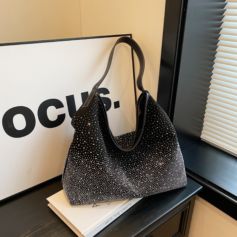Phổ Biến Bán Chạy Túi Kim Cương Sáng Nữ 2025 Phong Cách Mới Chất Lượng Cao Túi Tote Thời Trang Dung Tích Lớn Một Vai Túi Hợp Thời Trang